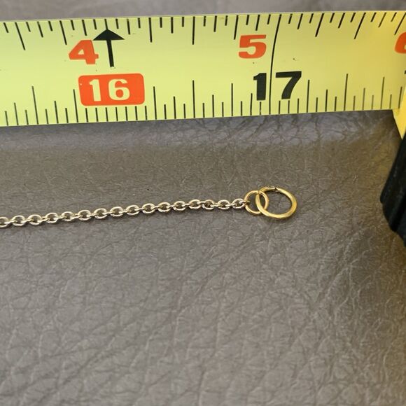 Vintage Faceted Labradorite Tear Drop Pendant Necklace 17" Gold-tone Gemstone - Picture 4 of 16